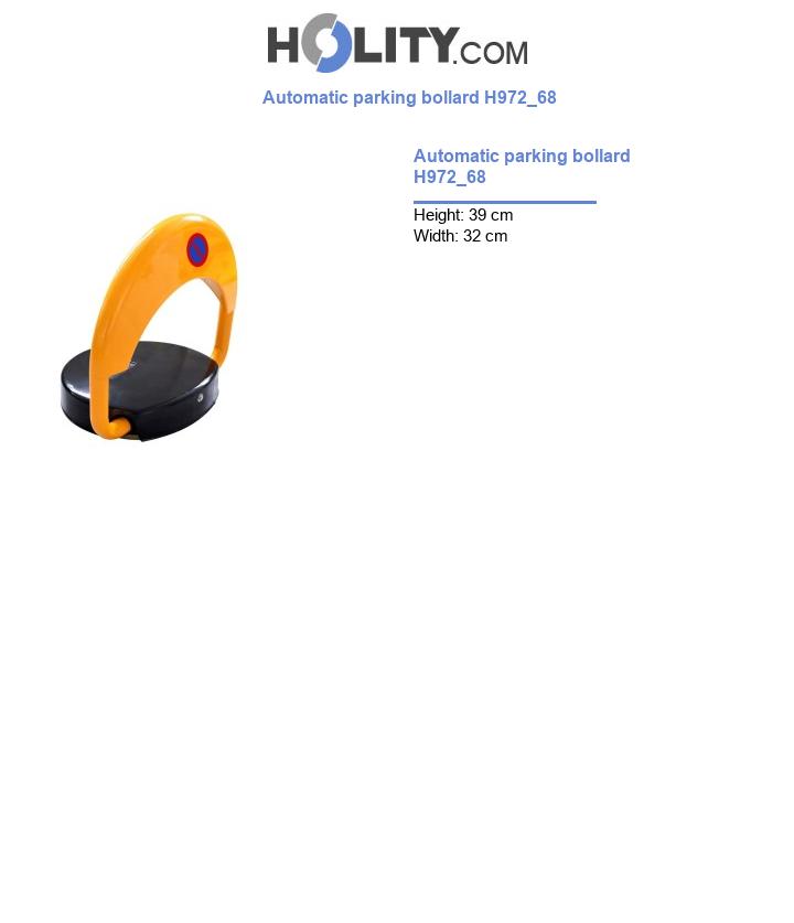 Automatic parking bollard H972_68