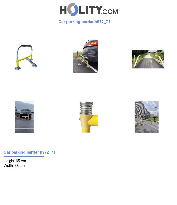 Car parking barrier h972_71