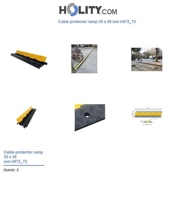 Cable protector ramp 35 x 38 mm h972_72