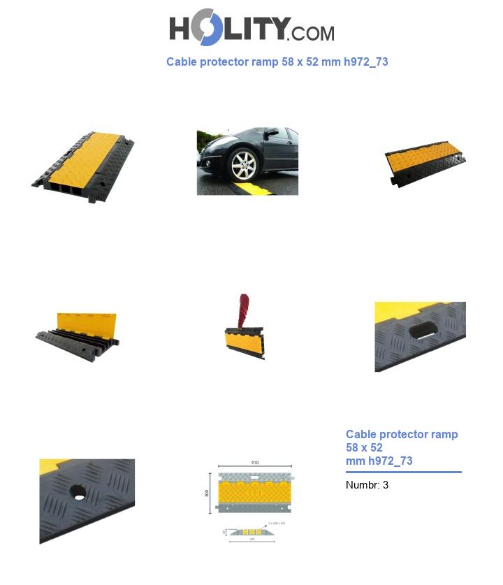 Cable protector ramp 58 x 52 mm h972_73