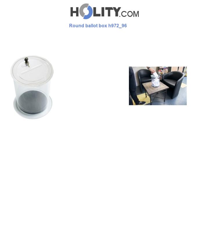 Round ballot box h972_96