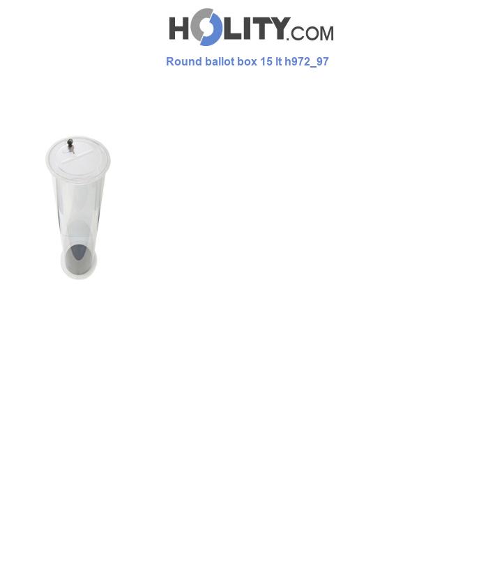Round ballot box 15 lt h972_97