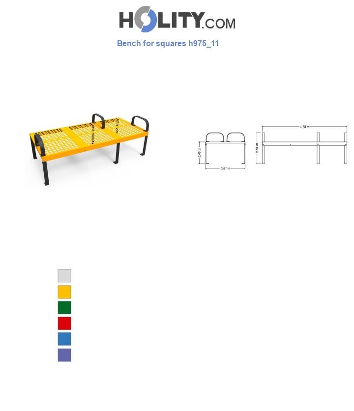 Bench for squares h975_11