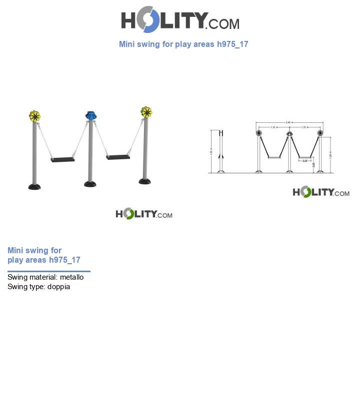 Mini swing for play areas h975_17