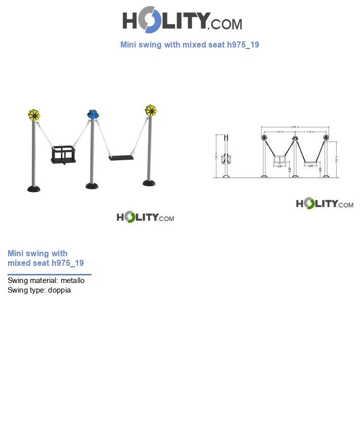 Mini swing with mixed seat h975_19