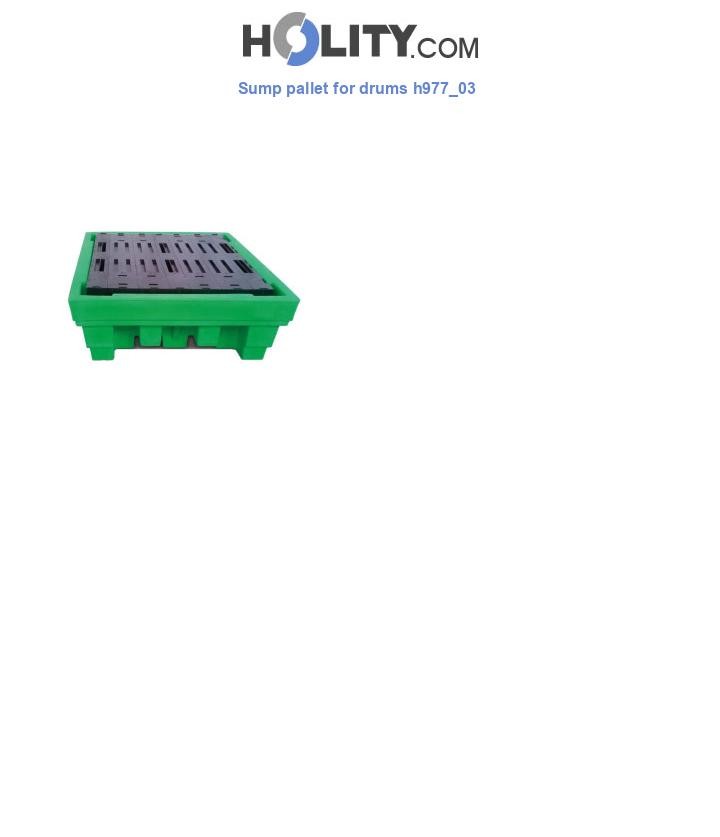 Sump pallet for drums h977_03