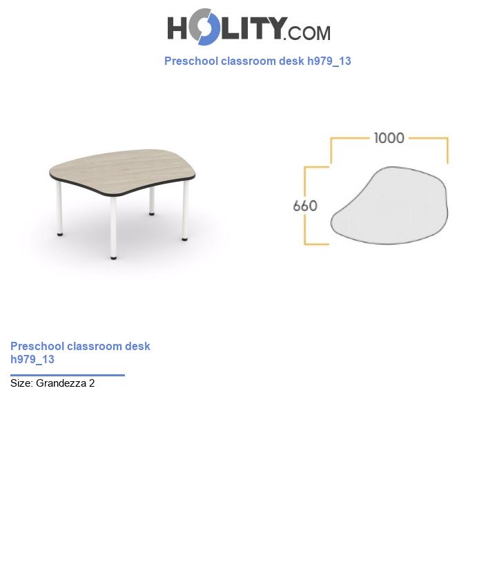 Preschool classroom desk h979_13