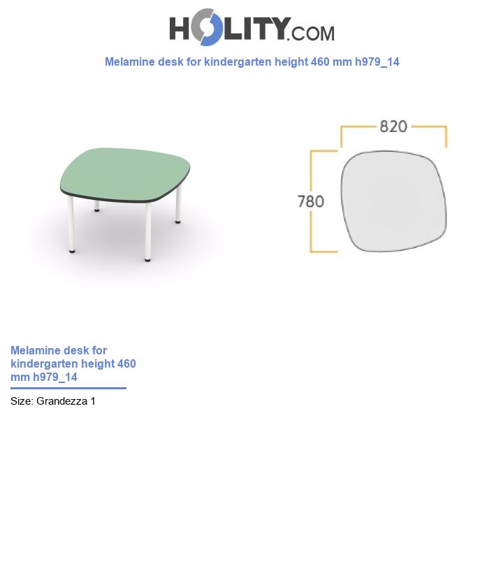 Melamine desk for kindergarten height 460 mm h979_14