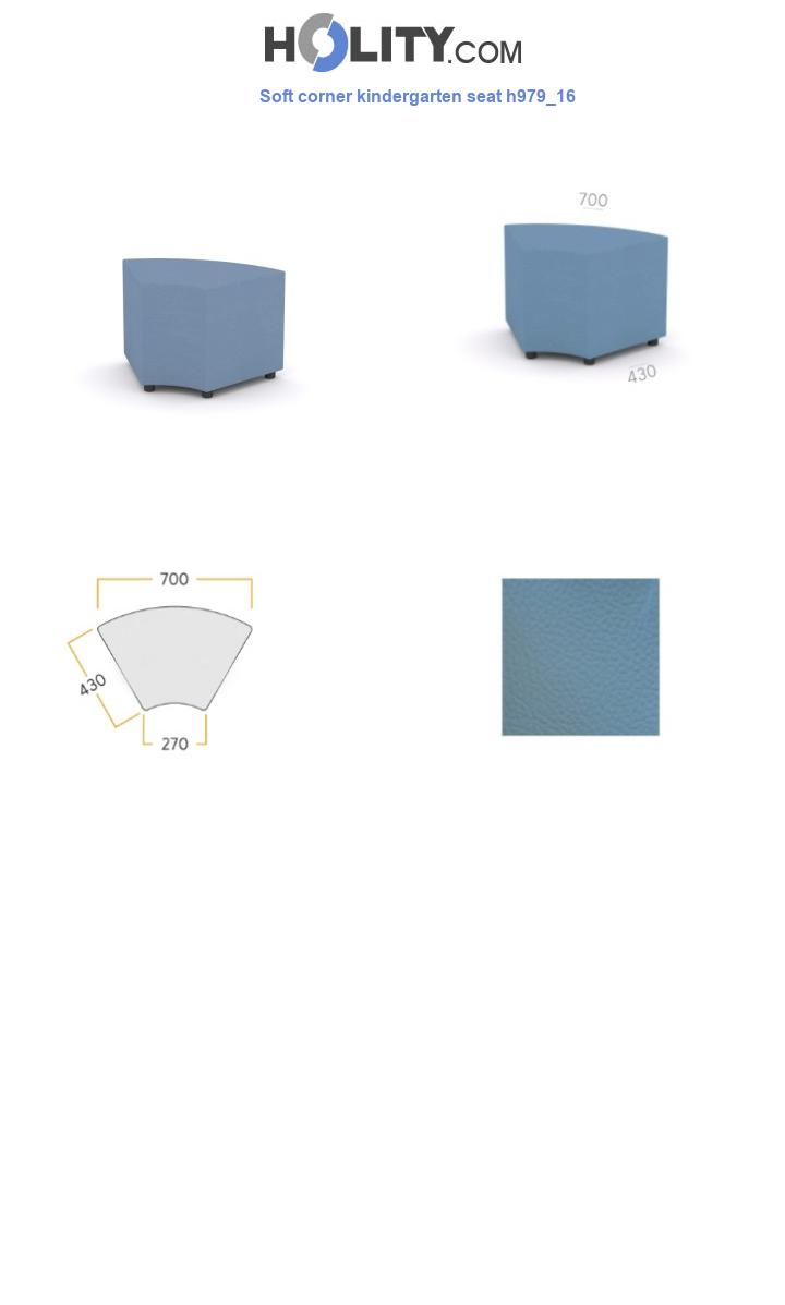 Soft corner kindergarten seat h979_16