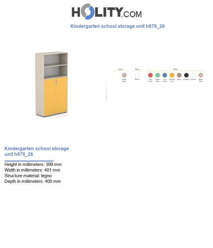 Kindergarten school storage unit h979_26