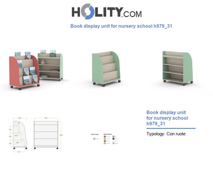 Book display unit for nursery school h979_31
