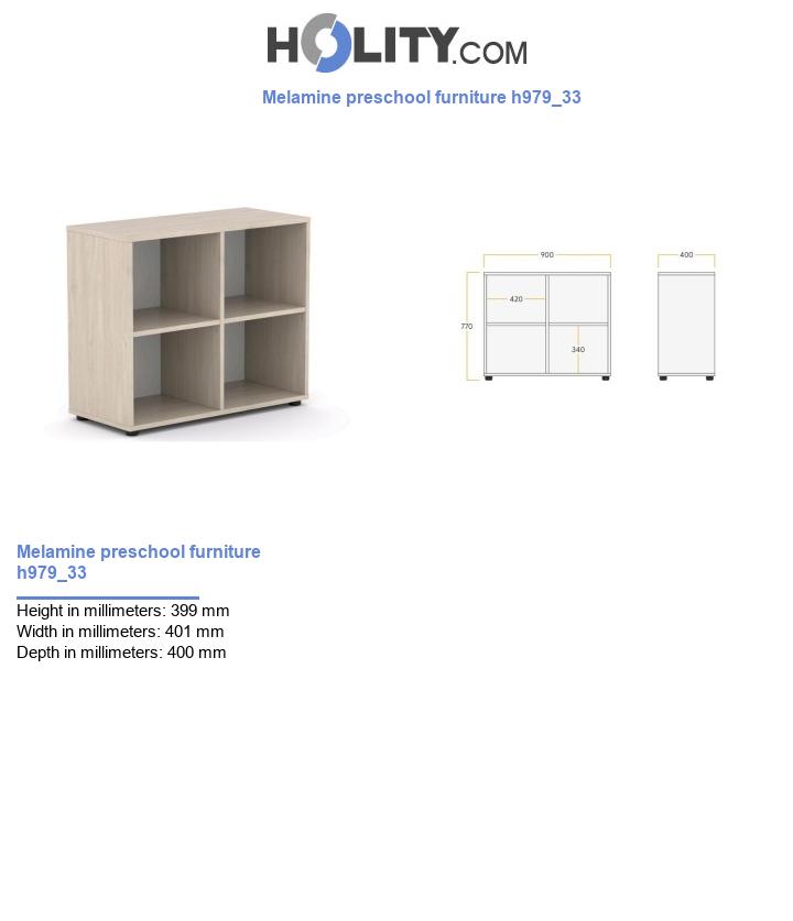 Melamine preschool furniture h979_33