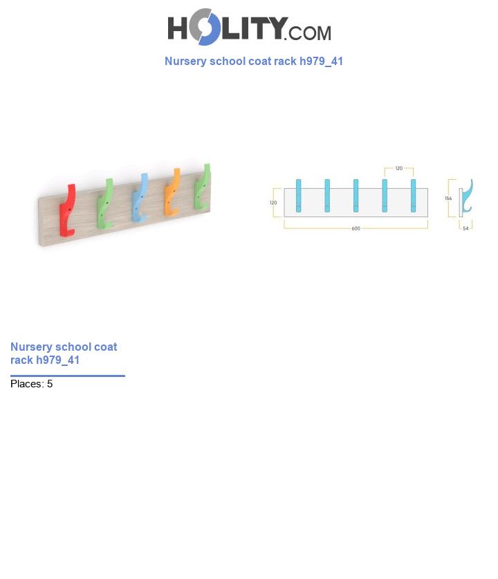 Nursery school coat rack h979_41