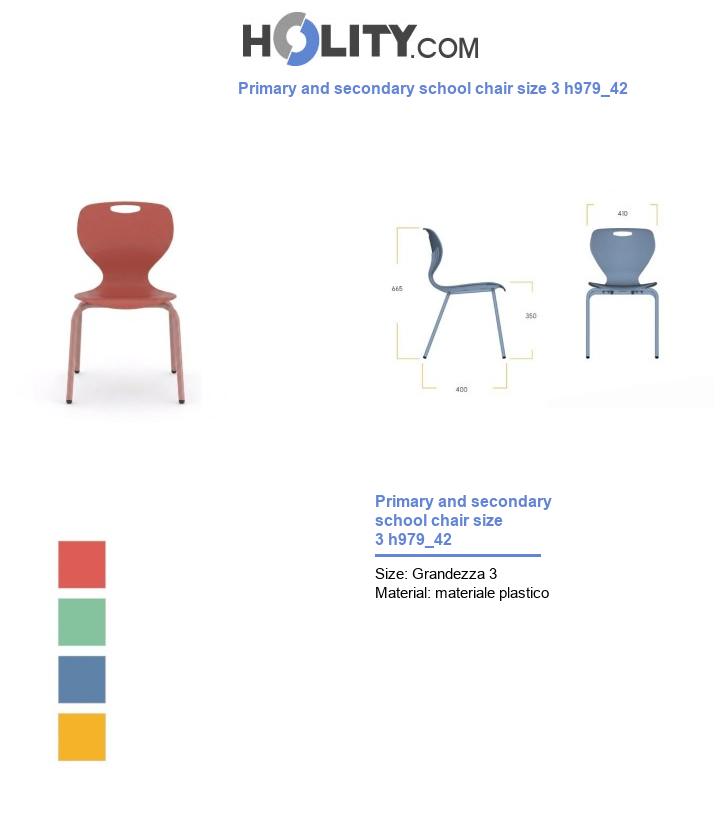 Primary and secondary school chair size 3 h979_42