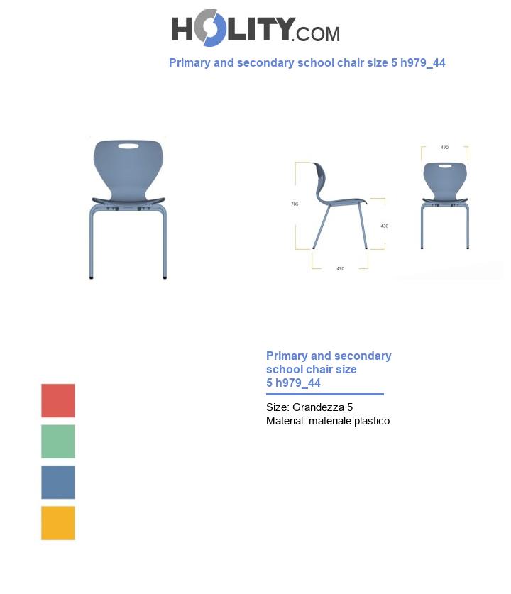 Primary and secondary school chair size 5 h979_44