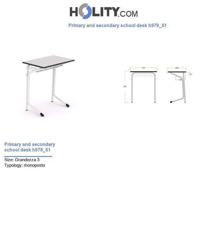 Primary and secondary school desk h979_51