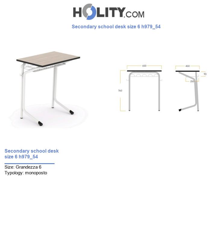 Secondary school desk size 6 h979_54