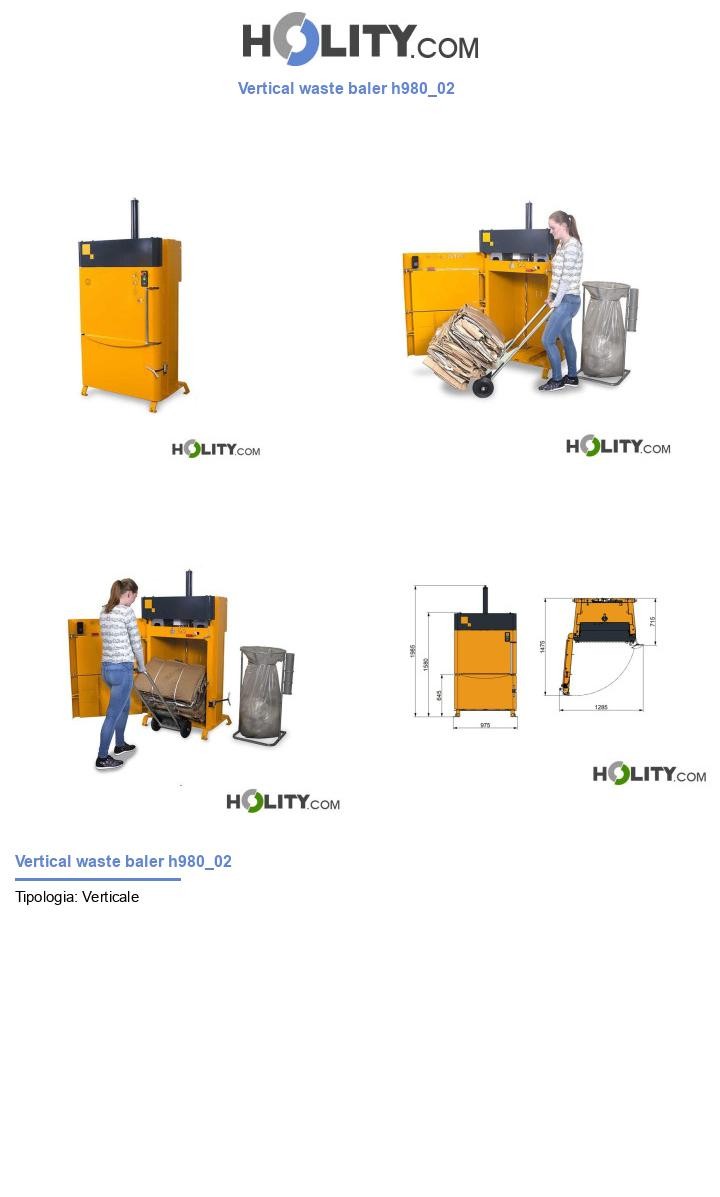 Vertical waste baler h980_02