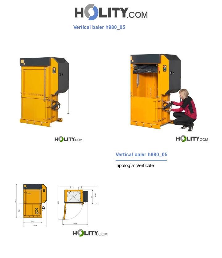 Vertical baler h980_05