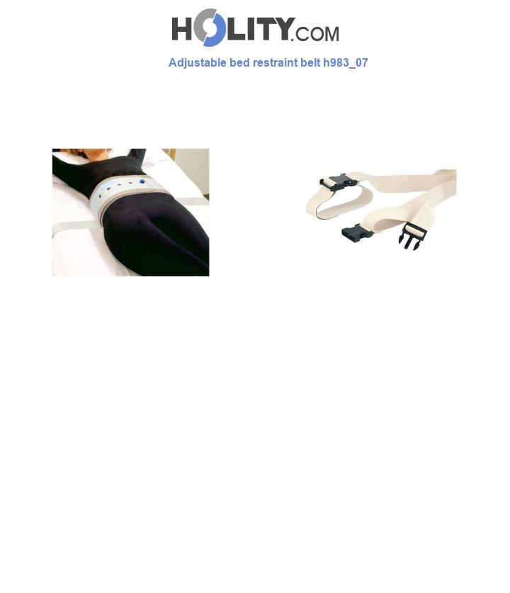 Adjustable bed restraint belt h983_07