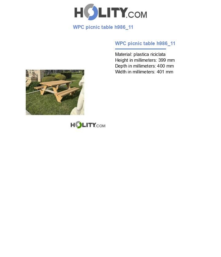 WPC picnic table h986_11