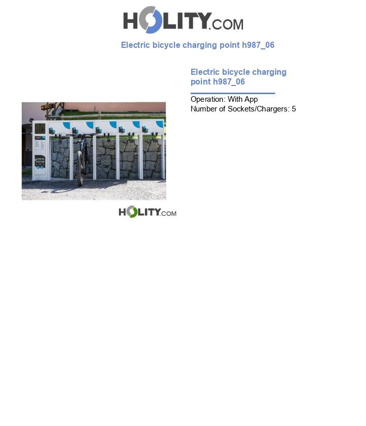 Electric bicycle charging point h987_06