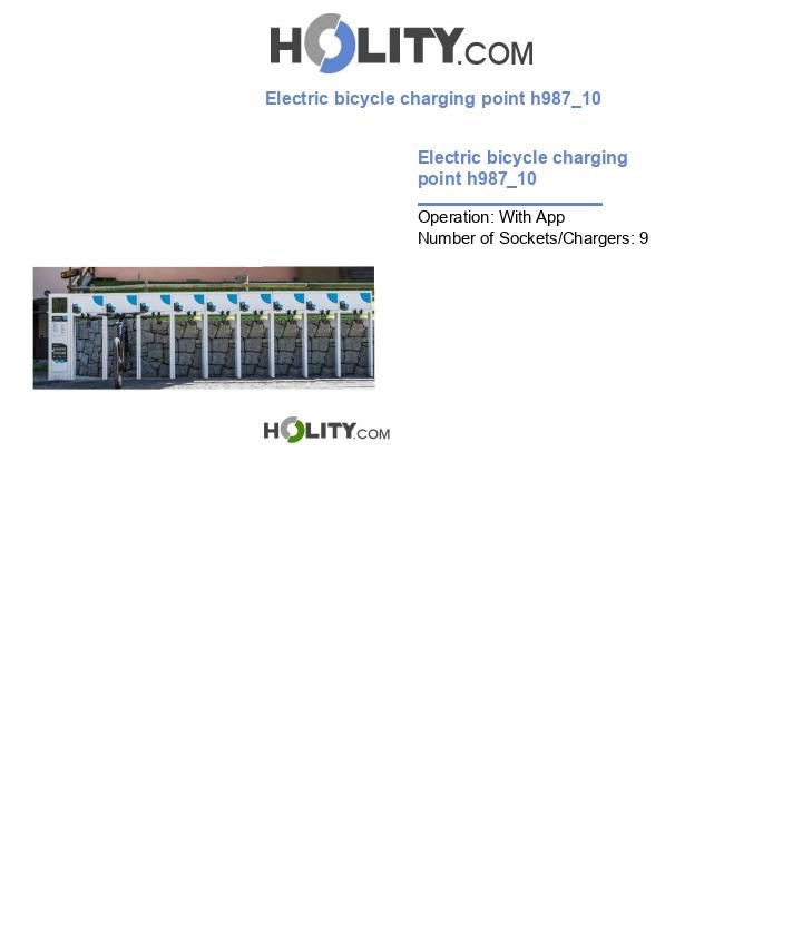 Electric bicycle charging point h987_10