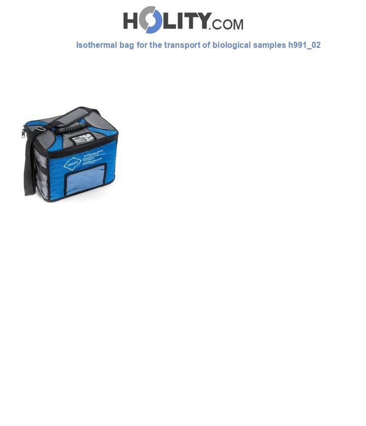 Isothermal bag for the transport of biological samples h991_02