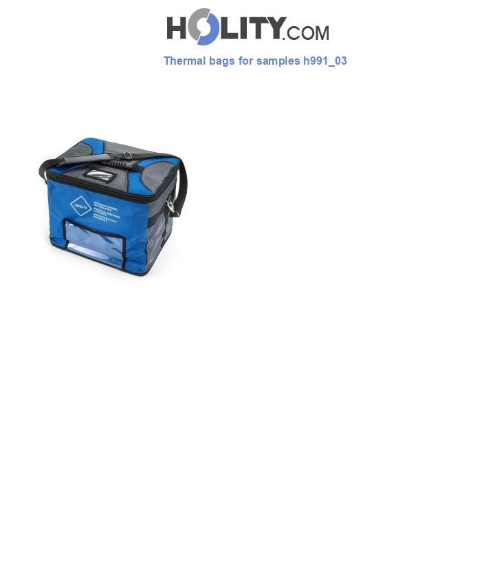 Thermal bags for samples h991_03
