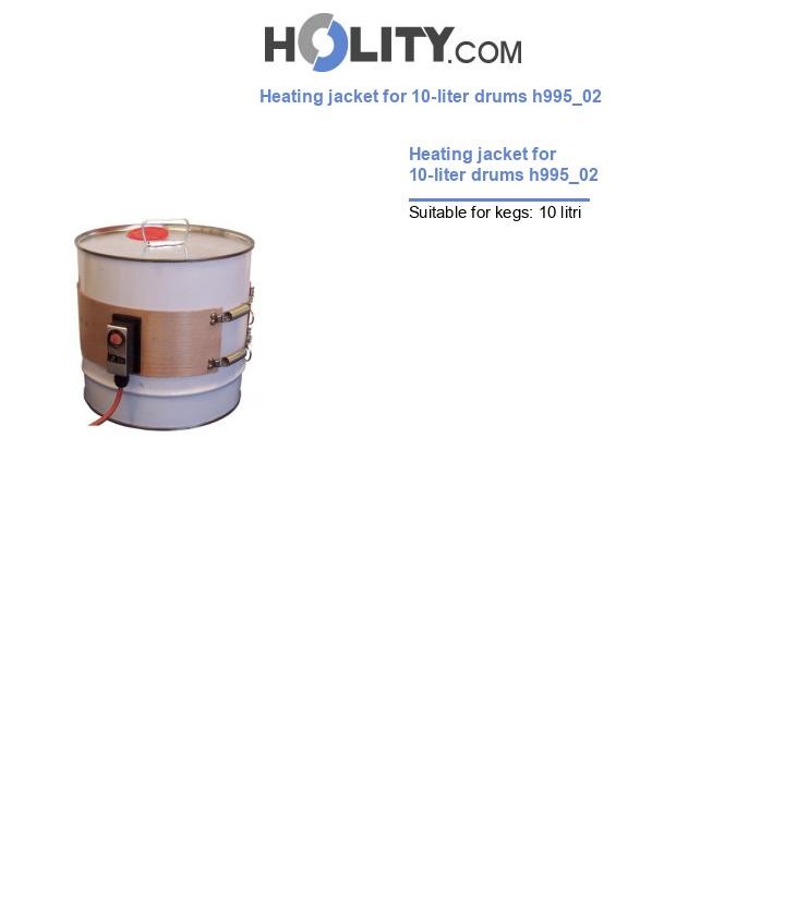 Heating jacket for 10-liter drums h995_02