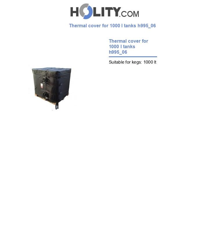 Thermal cover for 1000 l tanks h995_06