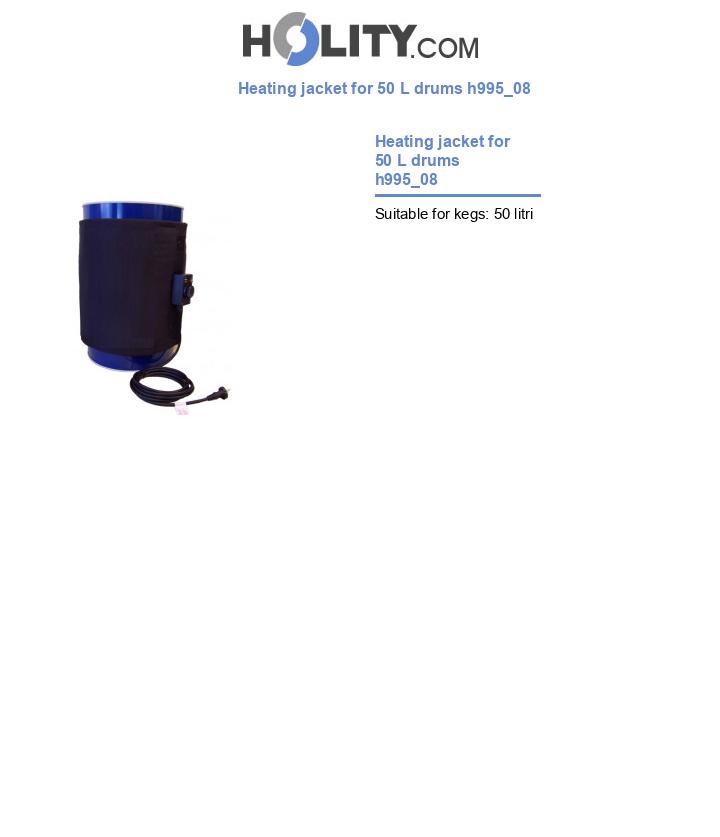 Heating jacket for 50 L drums h995_08