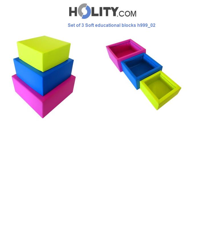 Set of 3 Soft educational blocks h999_02