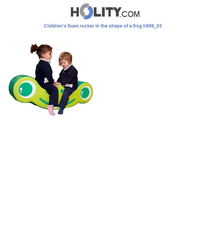 Children’s foam rocker in the shape of a frog h999_03