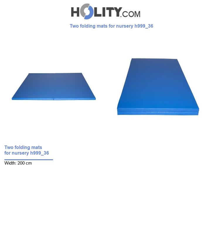 Two folding mats for nursery h999_36