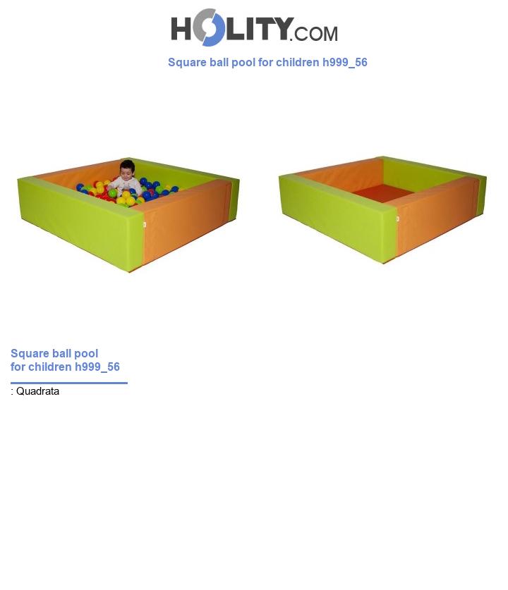 Square ball pool for children h999_56
